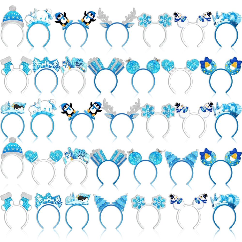 3416 32 Pieces Party Headbands Bulk Felt Hair Accessories Headdress